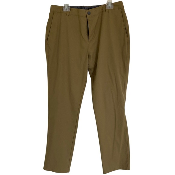 Puma Men's Pants Size 38x32‎ Tan Golf Flat Front Chino Stretch Trouser Outdoors - Picture 1 of 10